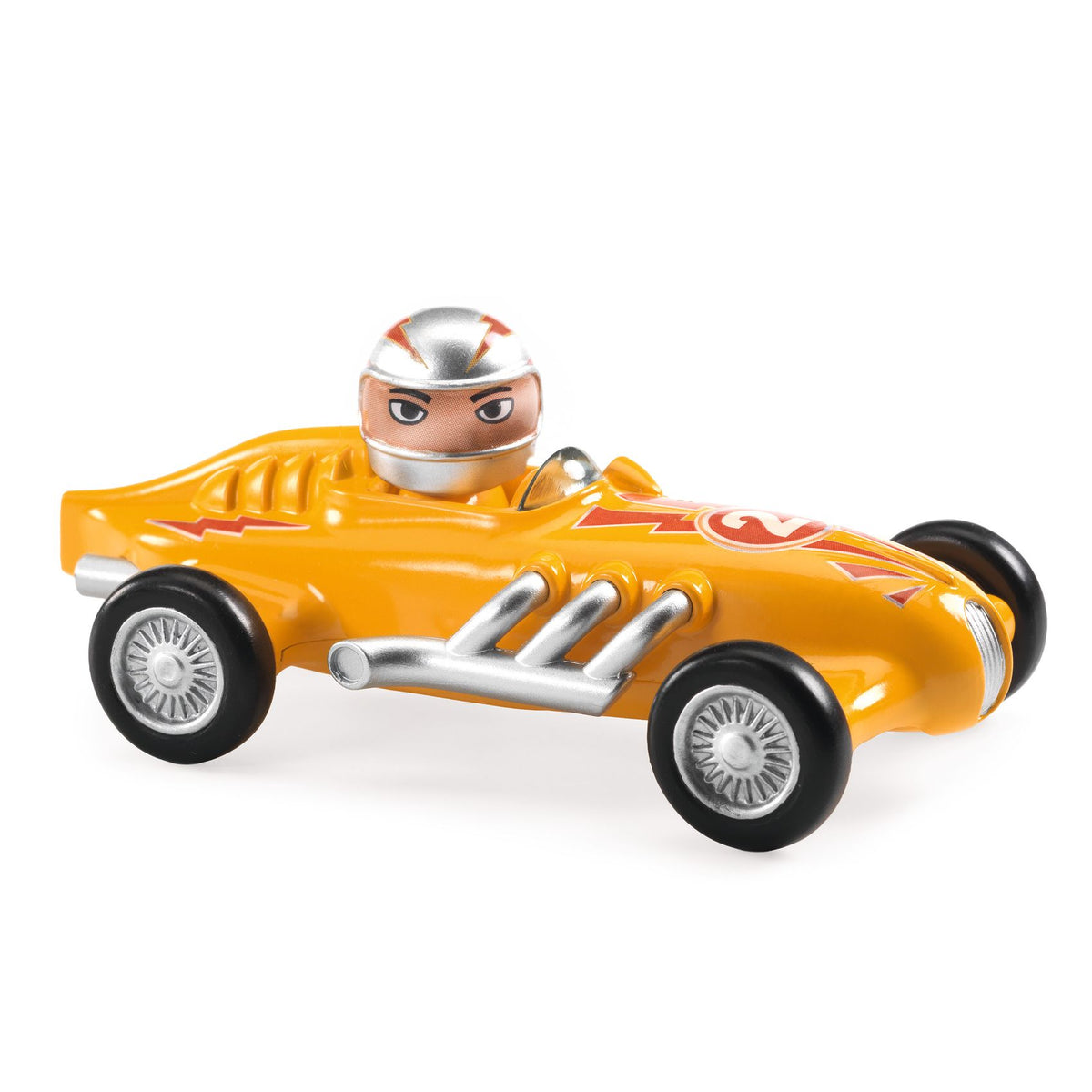 Djeco Leksaksbilar Crazy Motors Yellow Super Speed
