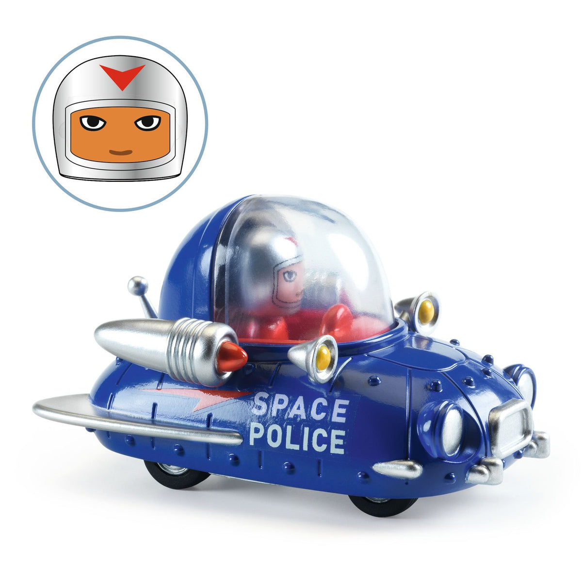 Djeco Leksaksbilar Crazy Motors Space police