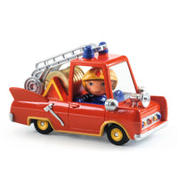 Thumbnail for Djeco Leksaksbilar Crazy Motors Little Fire Truck