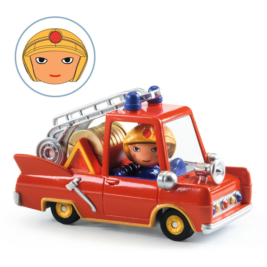 Djeco Leksaksbilar Crazy Motors Little Fire Truck