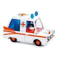Thumbnail for Djeco Leksaksbilar Crazy Motors Hurry Ambulance