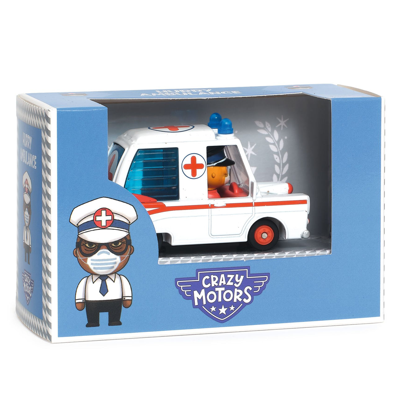 Djeco Leksaksbilar Crazy Motors Hurry Ambulance