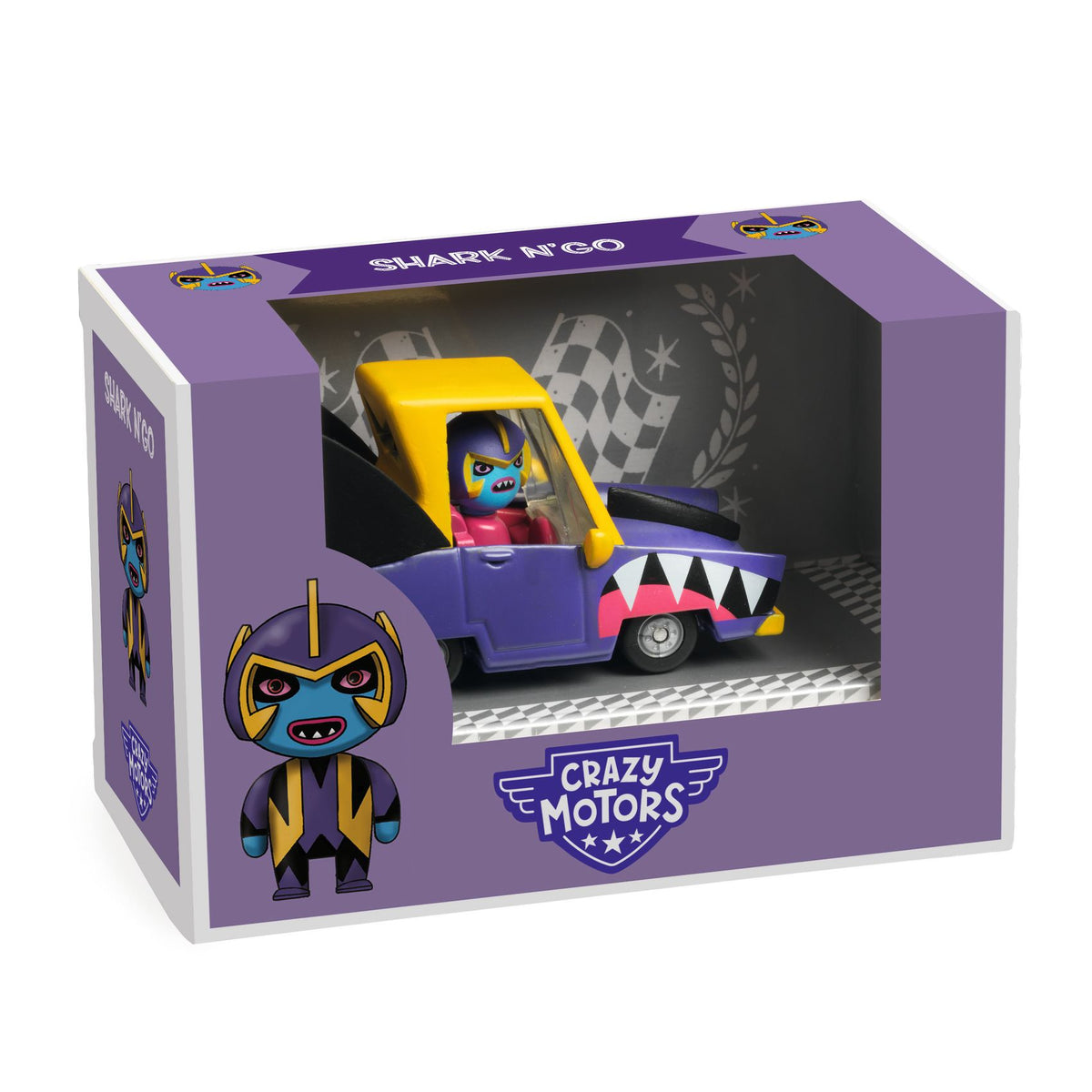 Djeco Leksaksbilar Crazy Motors Shark N'Go