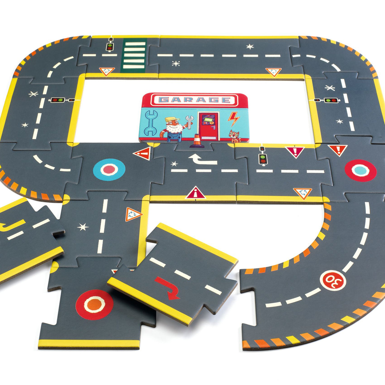 Djeco Pussel Crazy Motors Circuit (26 bitar)
