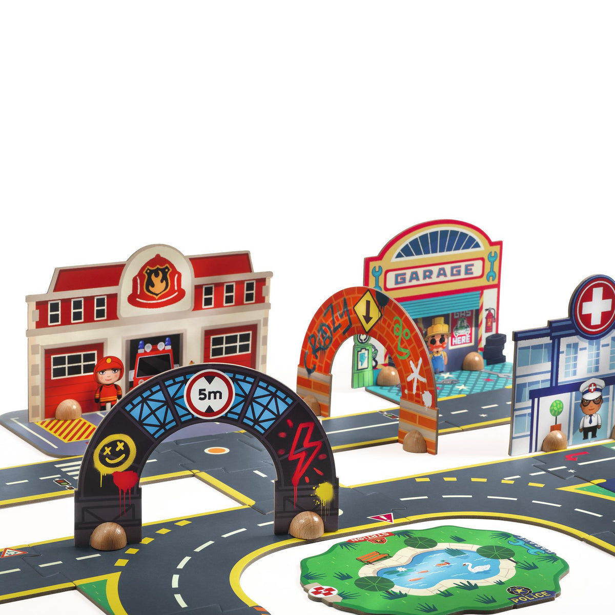 Djeco Golvpussel Crazy Motors (33 bitar)