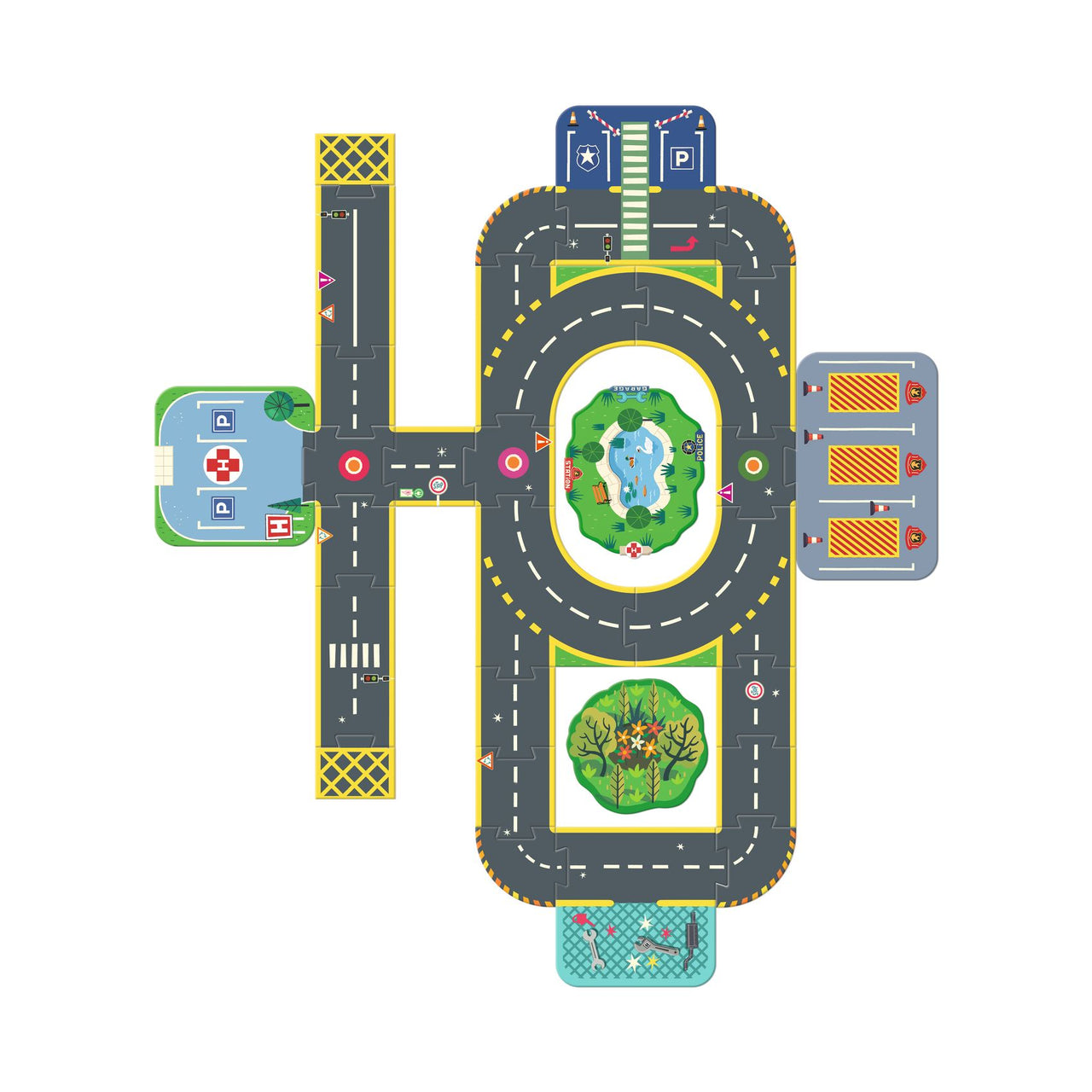 Djeco Golvpussel Crazy Motors (33 bitar)