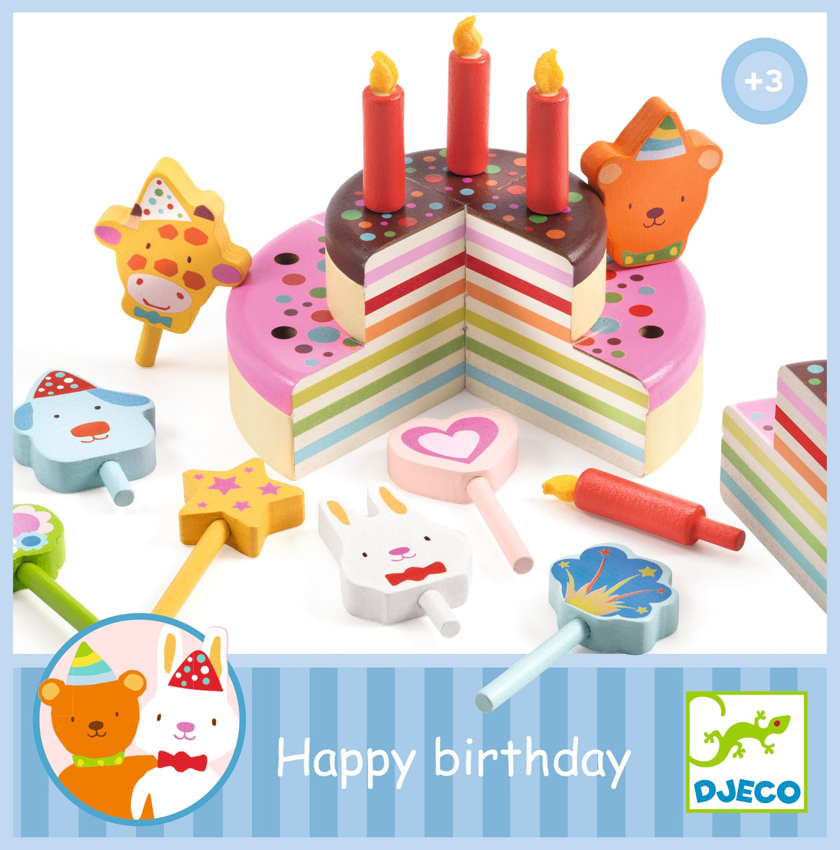 Djeco Leksakstårta Happy Birthday