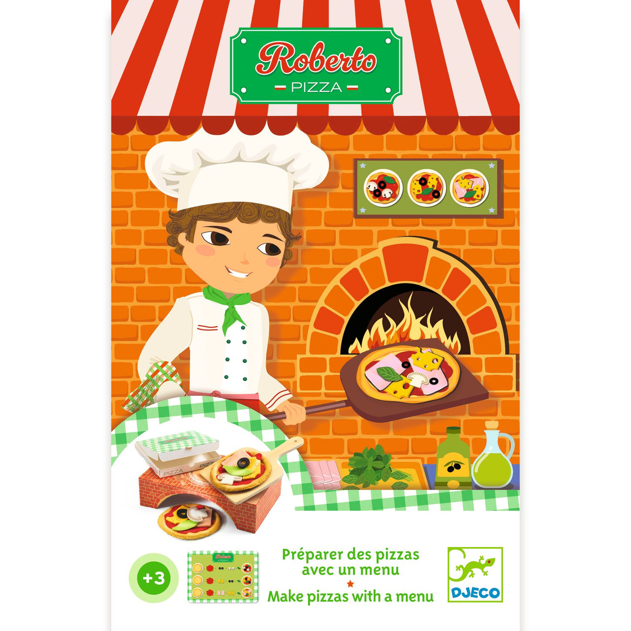 Djeco Leksakspizza Roberto Pizza