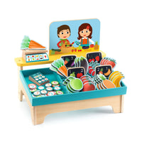 Thumbnail for Djeco Marknadsstånd i trä Léa & Milo Little Market