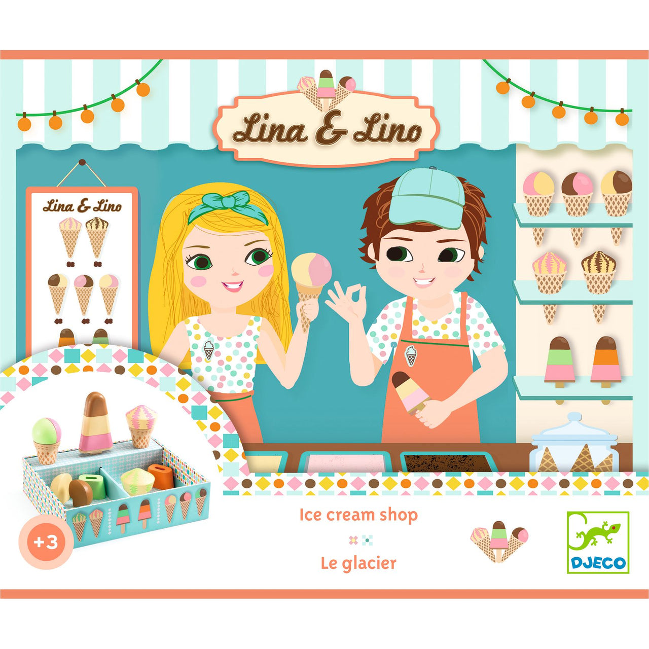 Djeco Glasskiosk Lina & Lino Ice Cream