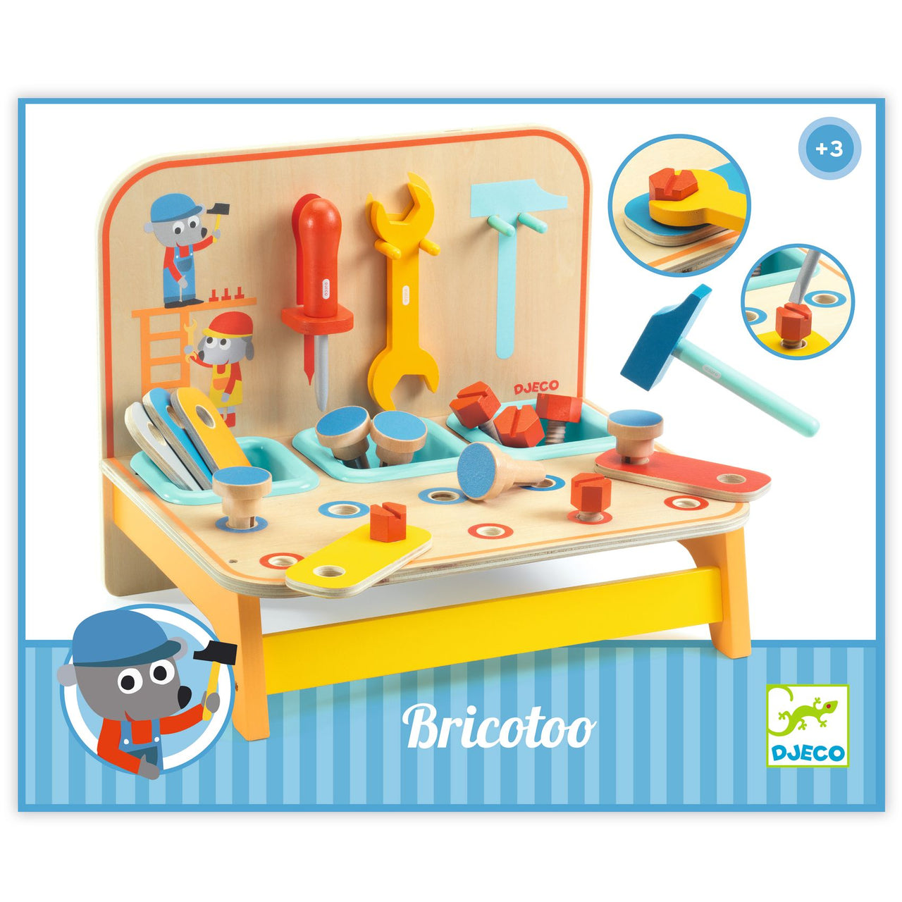 Djeco Verktygsbord Bricotoo
