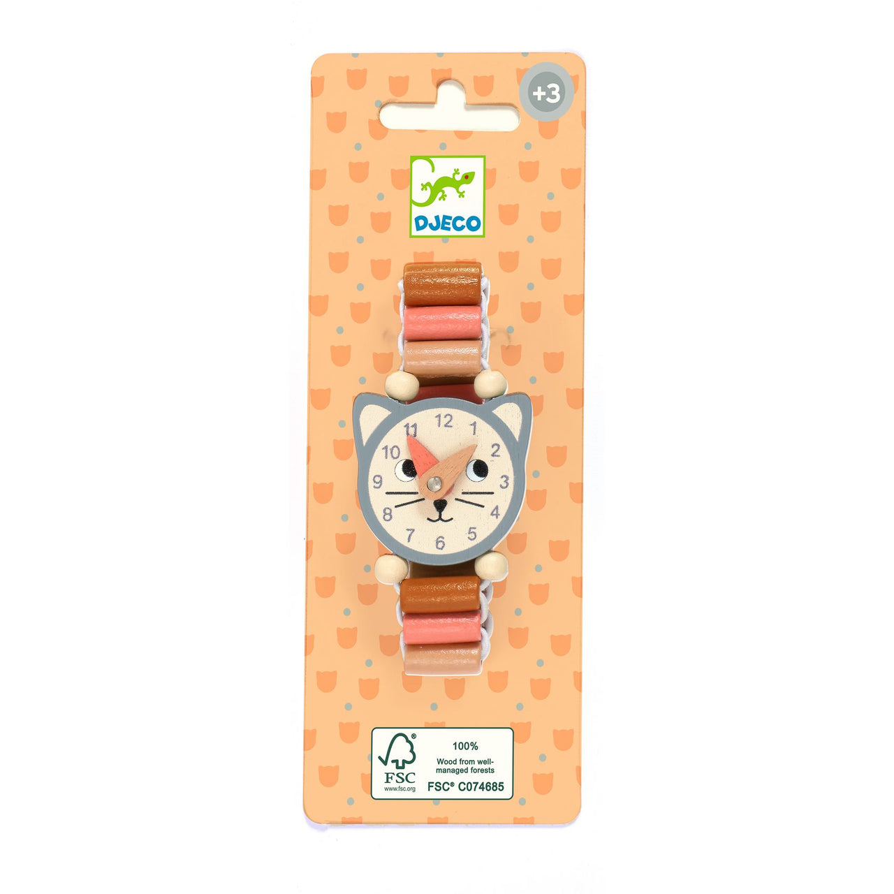 Djeco Leksaksklocka Little Cat