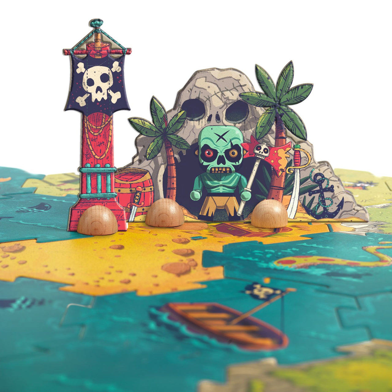Djeco Gigantiskt Pussel Battle (30 bitar, 68x94cm)