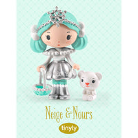 Thumbnail for Djeco Tinyly Figurset Isprinsessan Neige & Nours