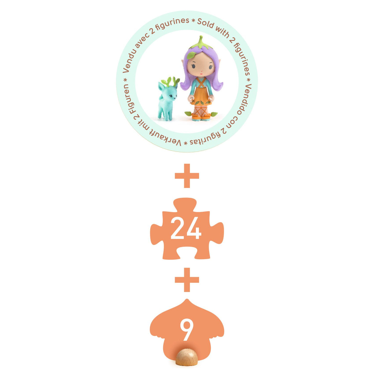 Djeco Tinyly Pussel Lily Tinypuzz (33 bitar)
