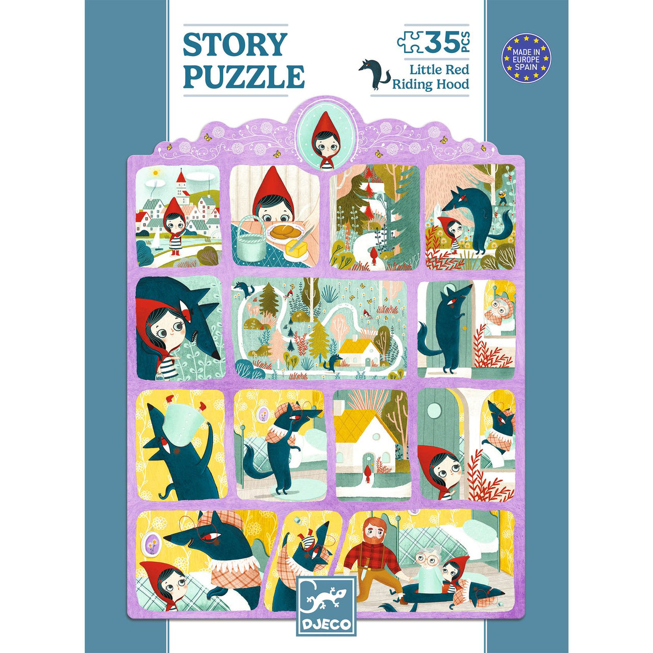 Djeco Pussel Little Red Riding Hood (35 bitar)