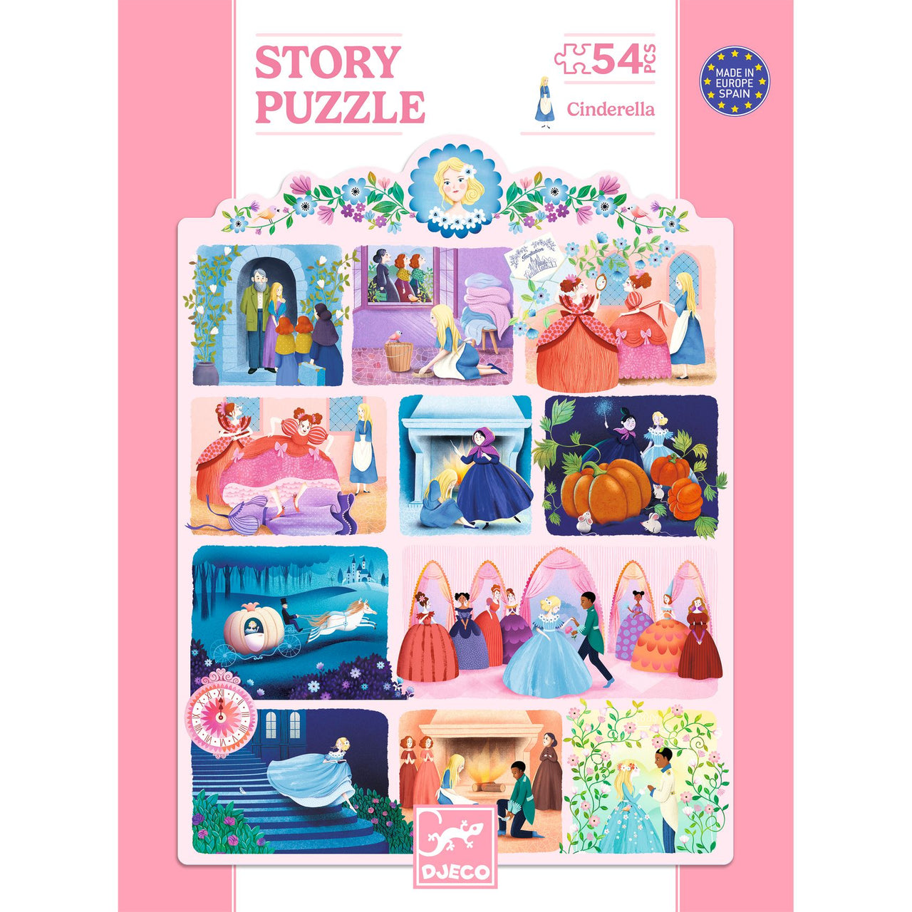 Djeco Pussel Cinderella (54 bitar)