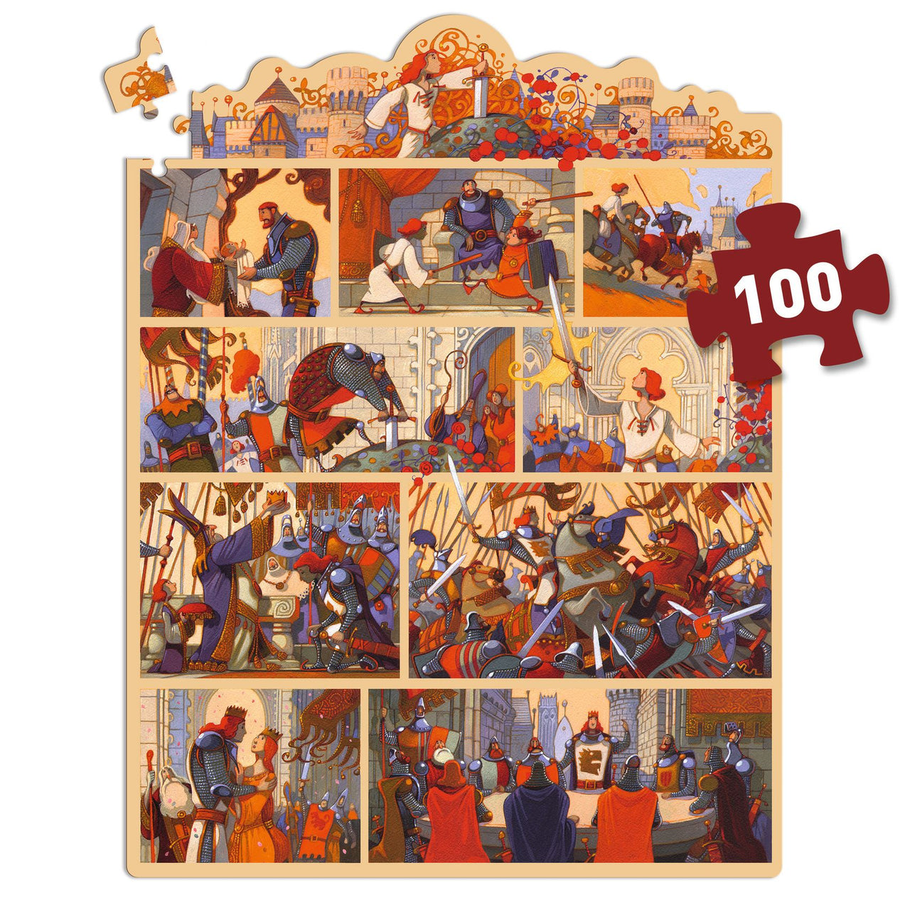 Djeco Pussel The King Arthur (100 bitar)