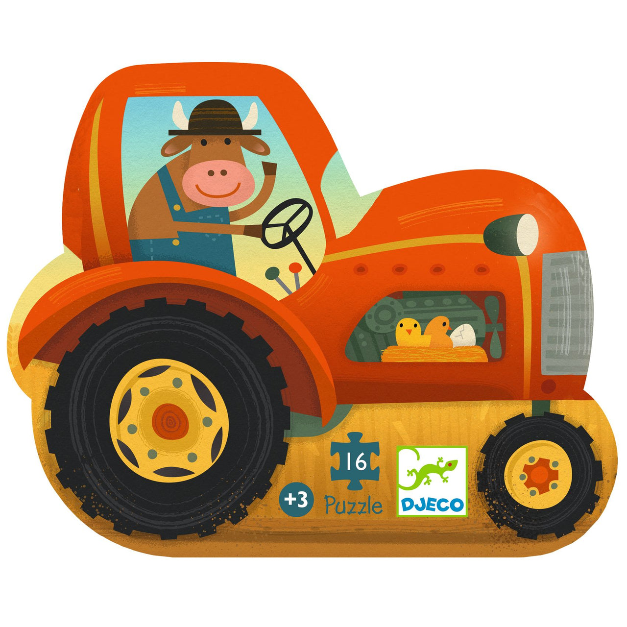 Djeco Pussel The Tractor (16 bitar)