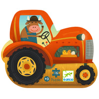 Thumbnail for Djeco Pussel The Tractor (16 bitar)