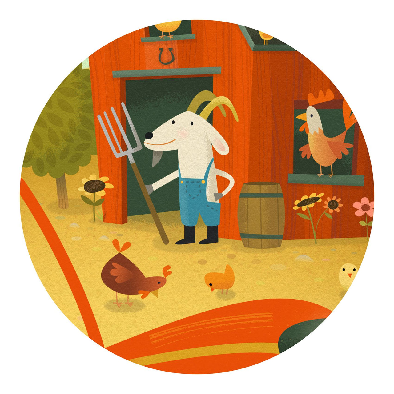 Djeco Pussel The Tractor (16 bitar)