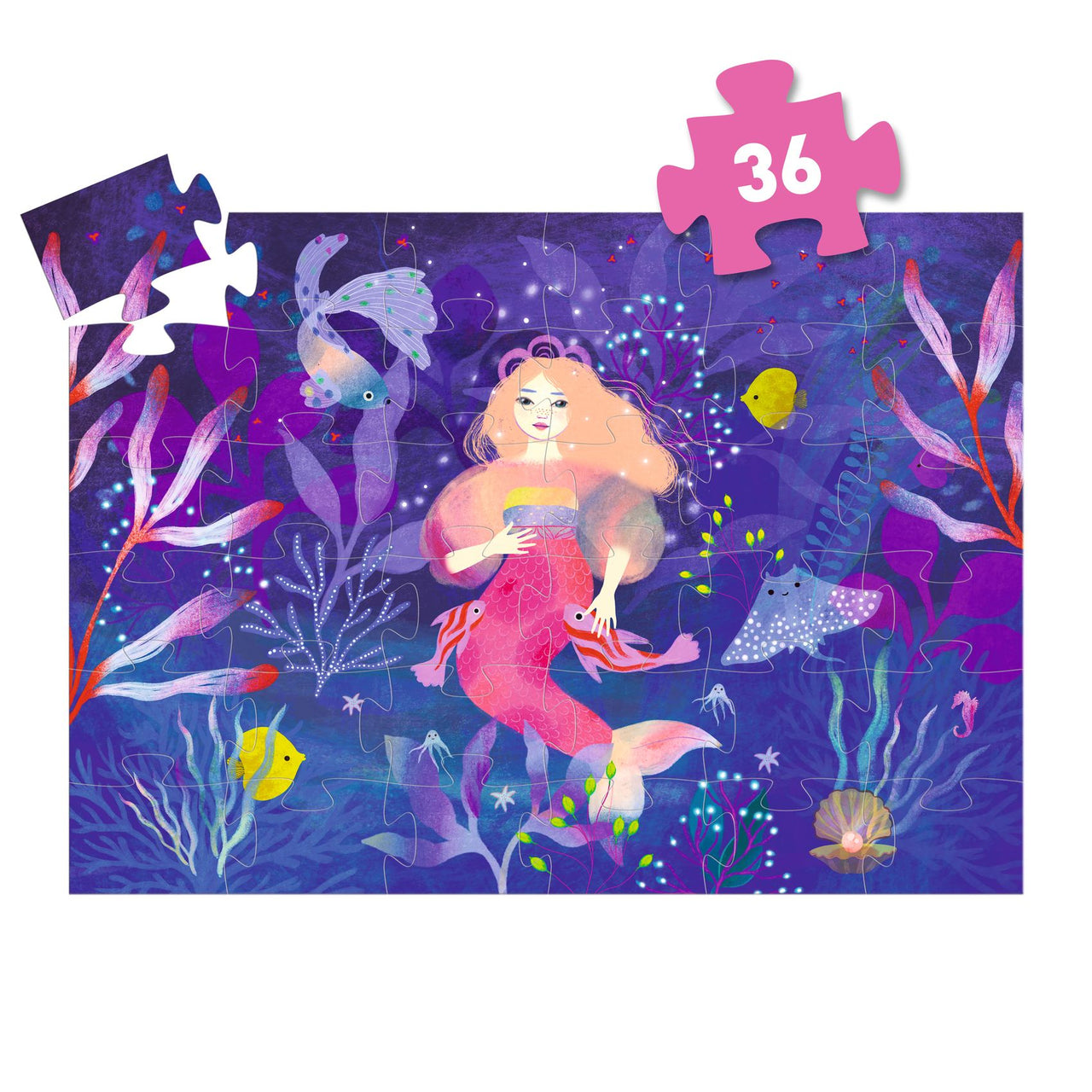 Djeco Pussel Ella the Mermaid (36 bitar)