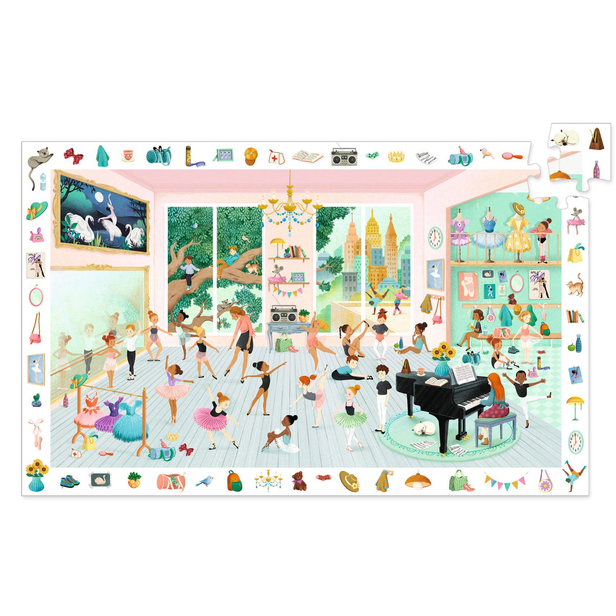Djeco Pussel The Dance School (100 bitar)