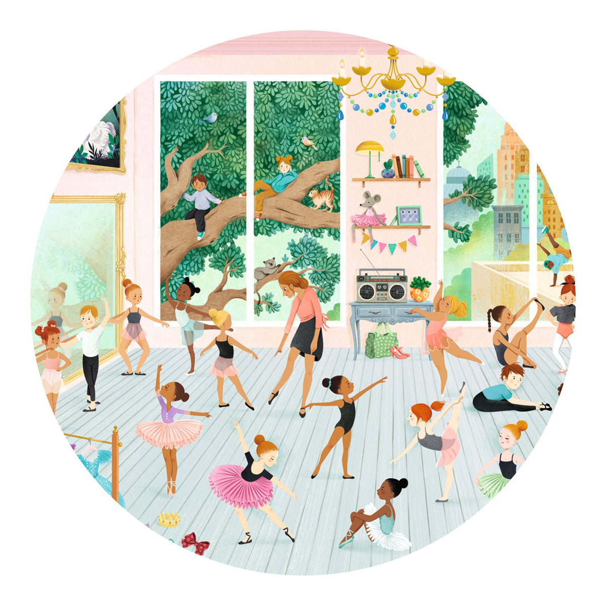 Djeco Pussel The Dance School (100 bitar)
