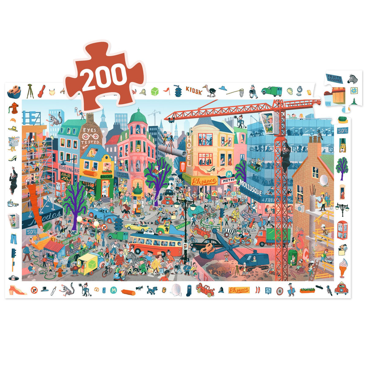 Djeco Observationspussel The City (200 bitar)