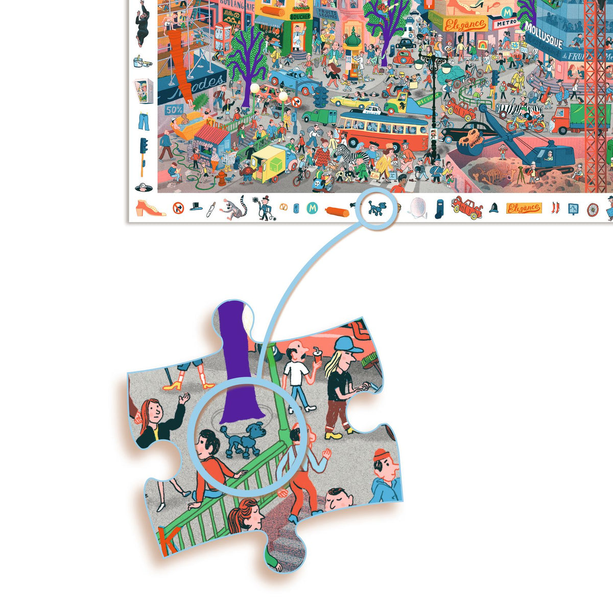 Djeco Observationspussel The City (200 bitar)
