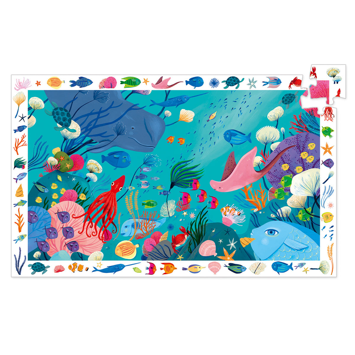 Djeco Observationspussel Aquatic (54 bitar)