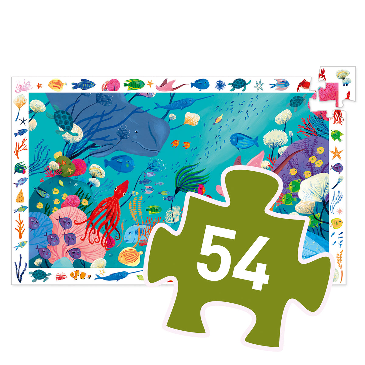 Djeco Observationspussel Aquatic (54 bitar)