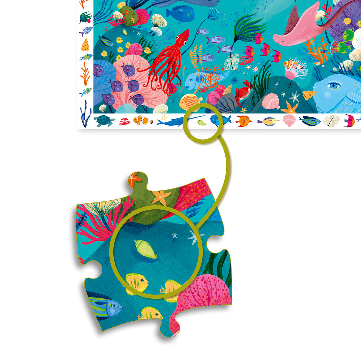 Djeco Observationspussel Aquatic (54 bitar)