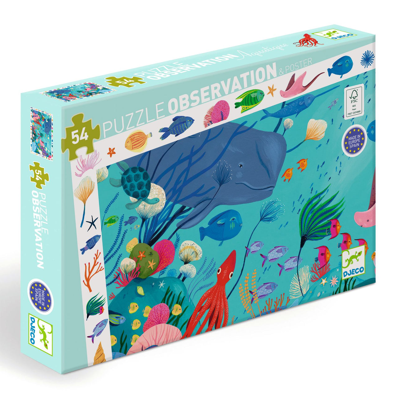 Djeco Observationspussel Aquatic (54 bitar)
