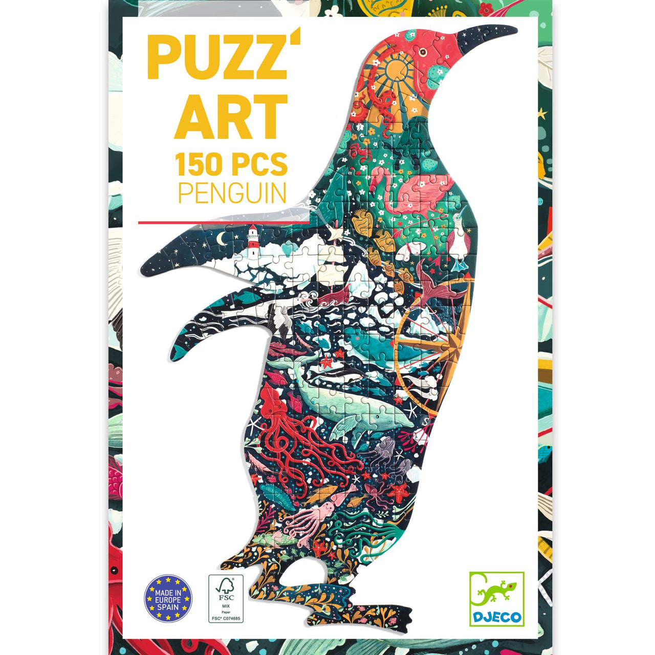 Djeco Konstpussel Puzz'Art Penguin (150 bitar)
