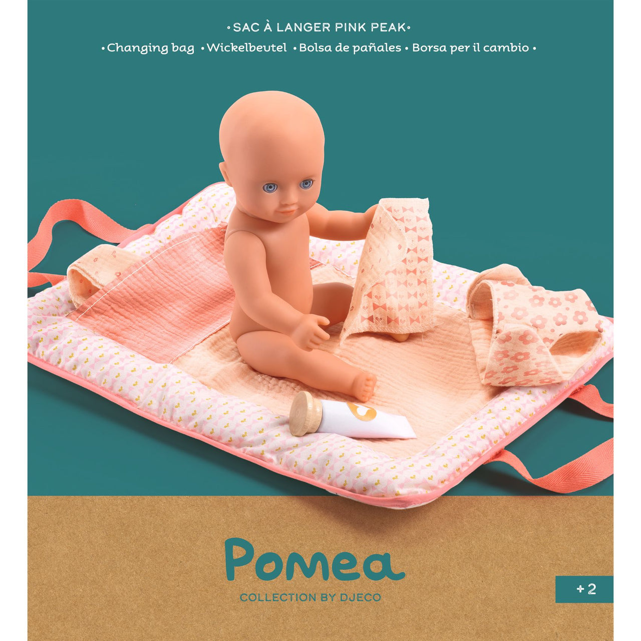 Djeco POMEA Skötväska Pink Peak
