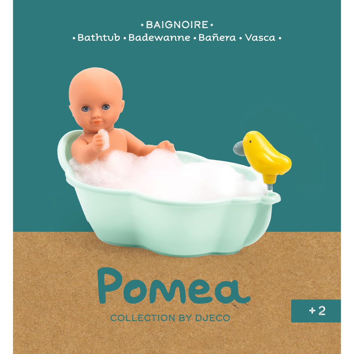 Djeco POMEA Dockbadkar (36x23x14cm)