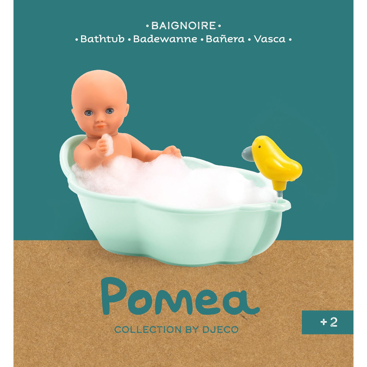 Djeco POMEA Dockbadkar (36x23x14cm)