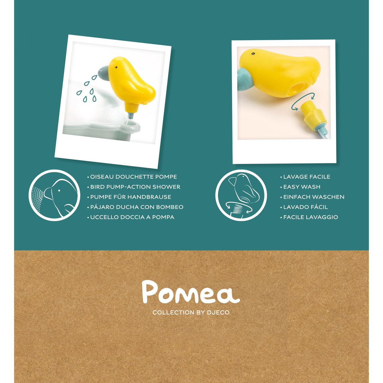Djeco POMEA Dockbadkar (36x23x14cm)