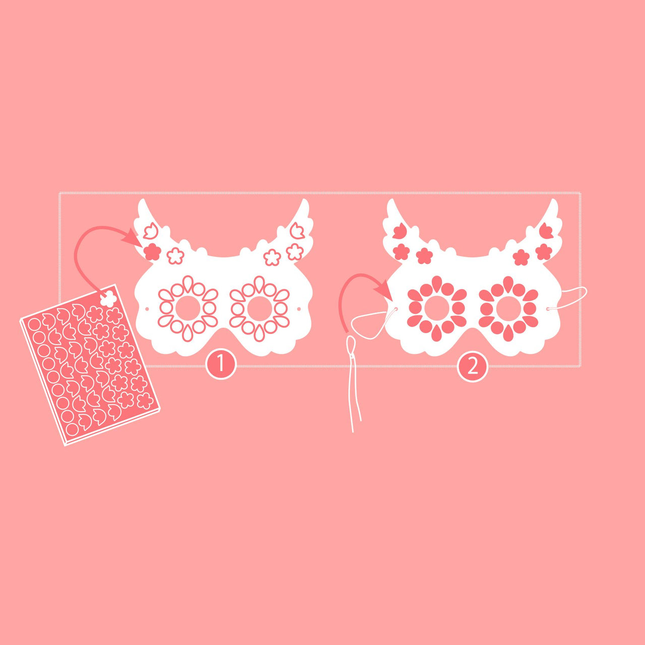 Djeco DIY Masker Skogsdjur (8 st)