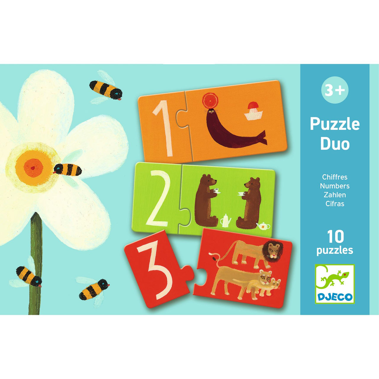 Djeco Pussel Duo Numbers (10 pussel)