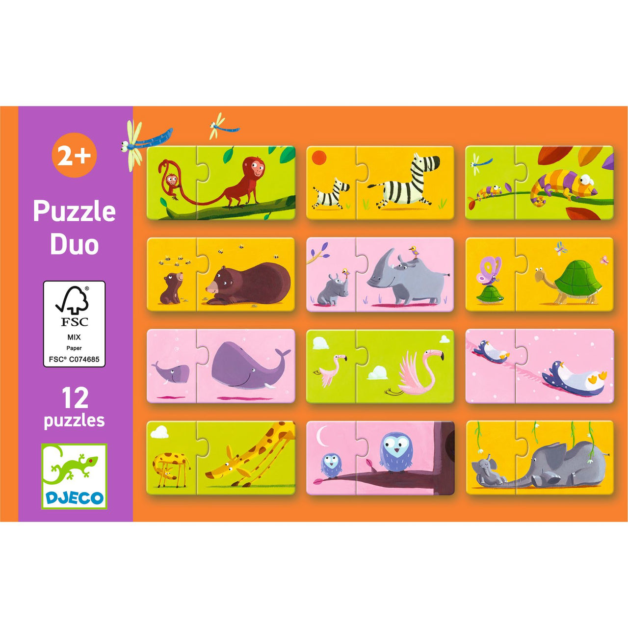 Djeco Pussel Duo Mom and Baby (12 pussel)