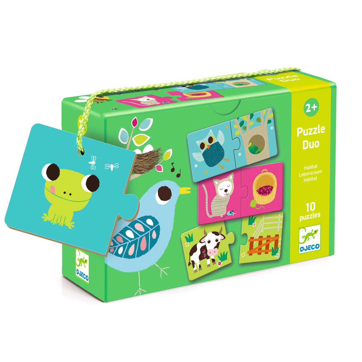 Djeco Pussel Duo Habitat (10 pussel)