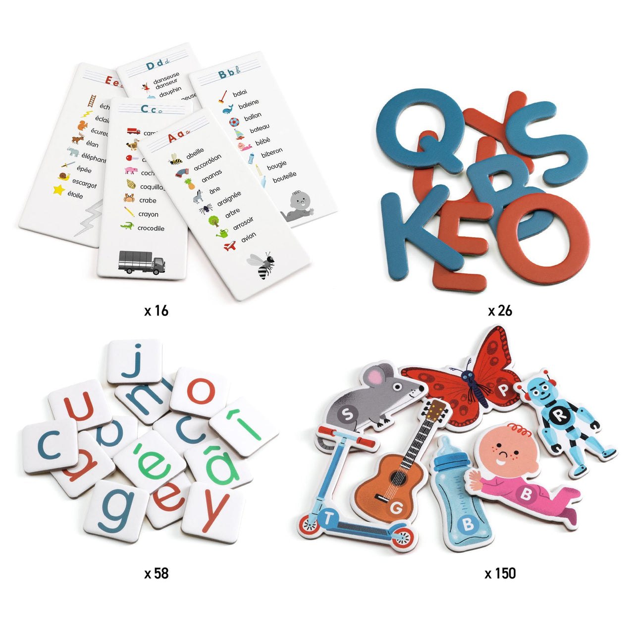 Djeco Sällskapsspel Grand coffret Lettres (på Franska)