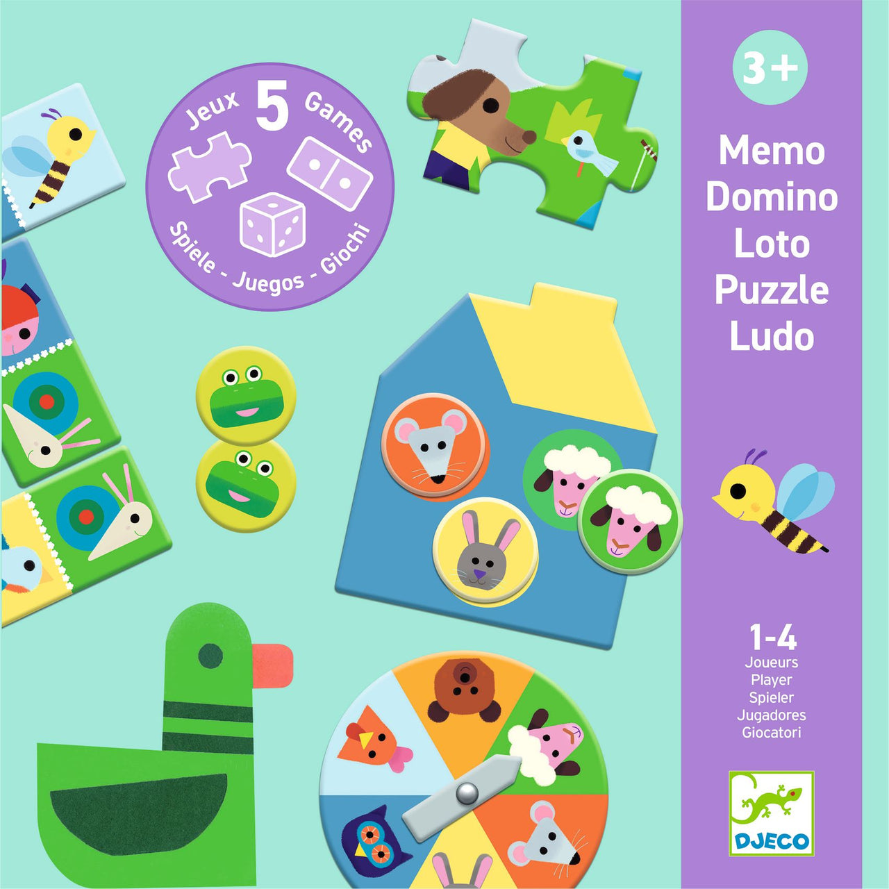 Djeco Spel 5-i-1 At the Farm