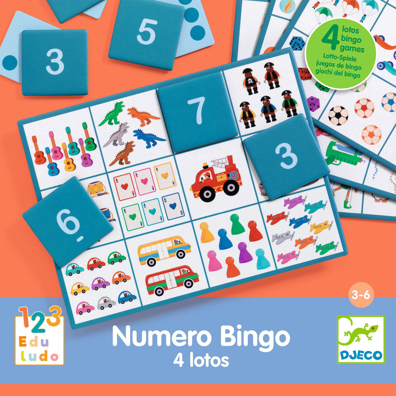 Djeco Eduludo Numero Bingo
