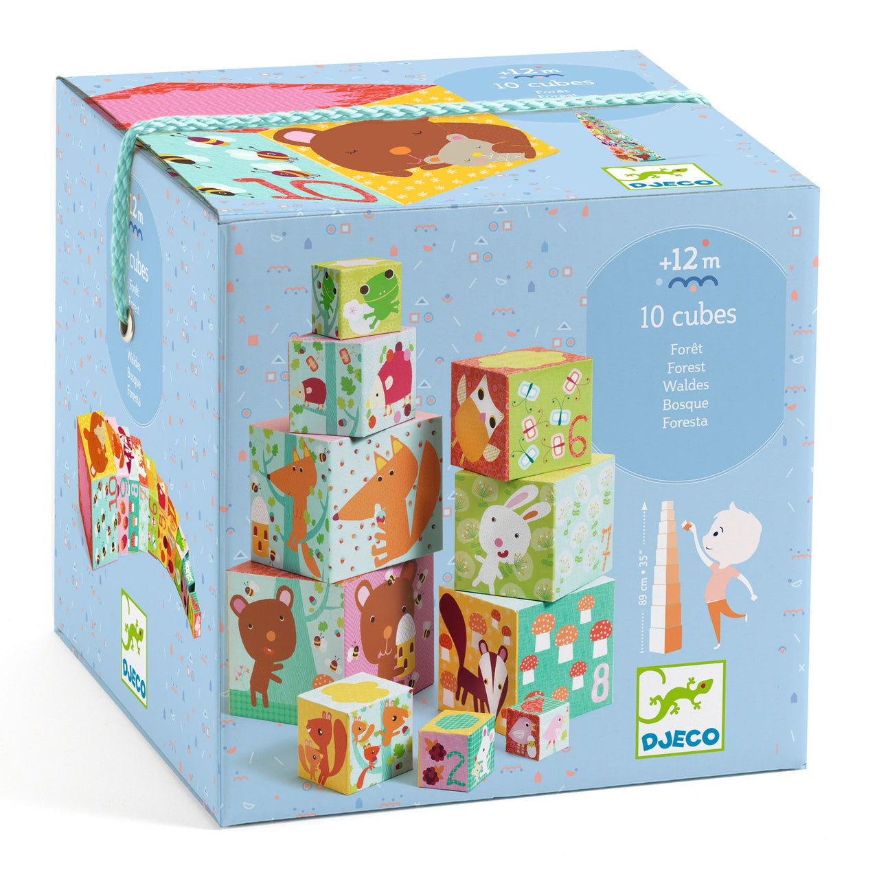 Djeco Stapelklossar Forest Blocks (10 delar)