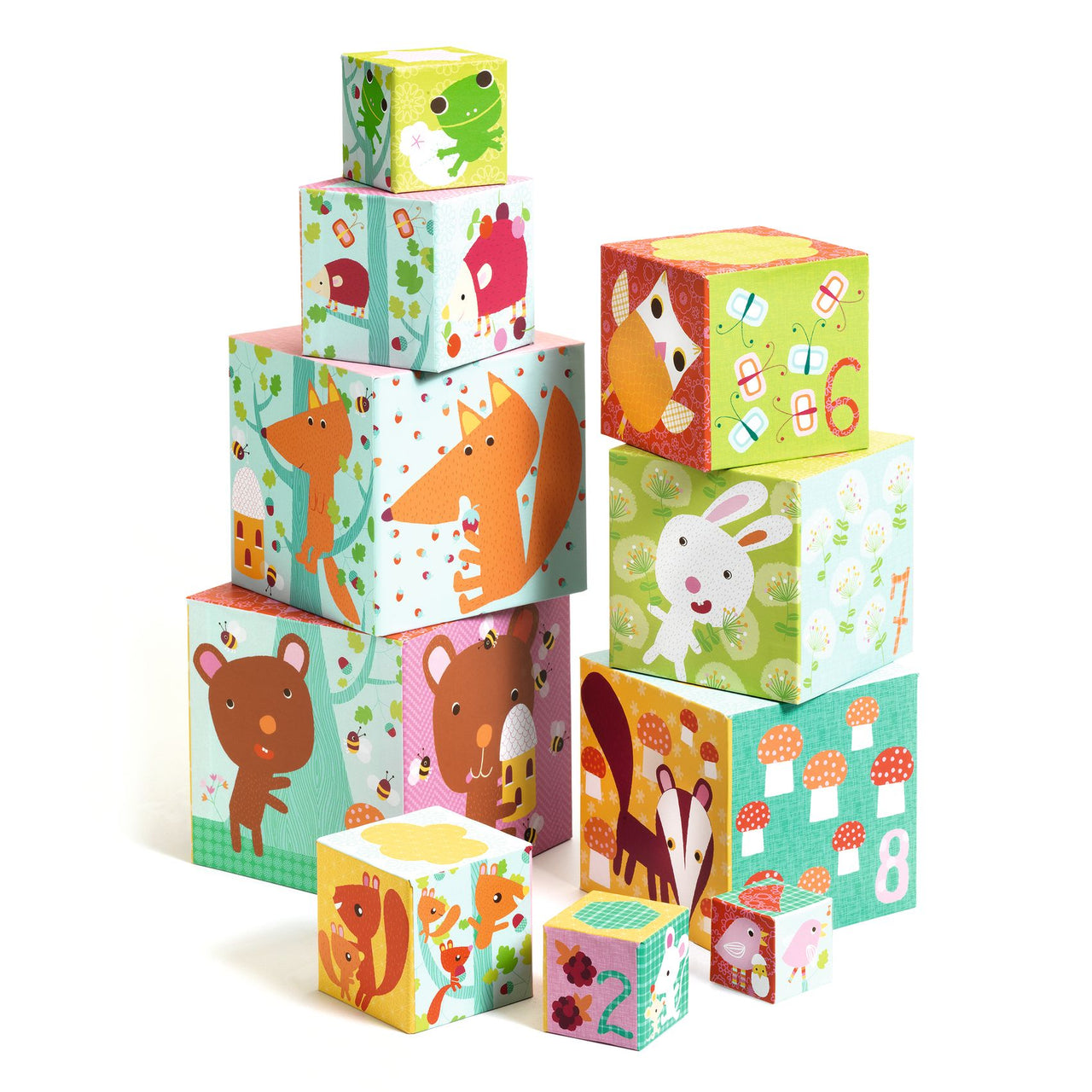 Djeco Stapelklossar Forest Blocks (10 delar)