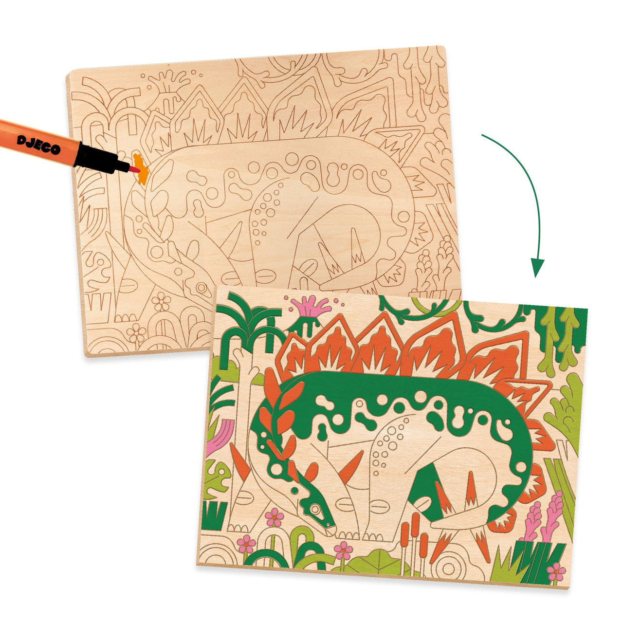 Djeco Pysselbox Djur & Natur Dino World