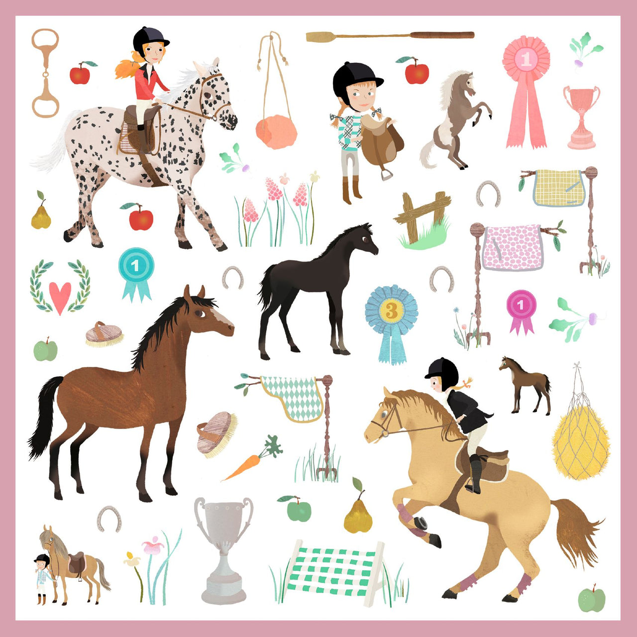 Djeco Klistermärken Horses
